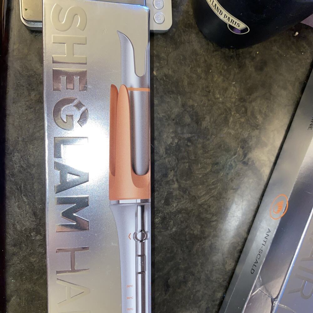 SheGlam Hair It-Curl One-Touch Instant Automatic Curling Iron 1.25" 32mm - NIB